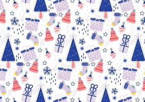 Christmas seamless pattern background vector
