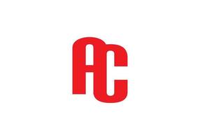 AC letter design vector image