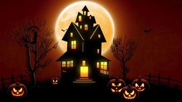 Halloween-Nacht mit Kürbissen video