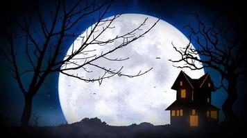 Mystery halloween moon night