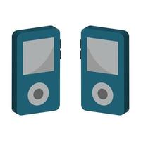 Ipod Illustrated On White Background vector
