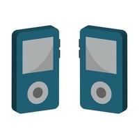 Ipod Illustrated On White Background vector