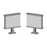 Blackboard Illustrated On White Background vector