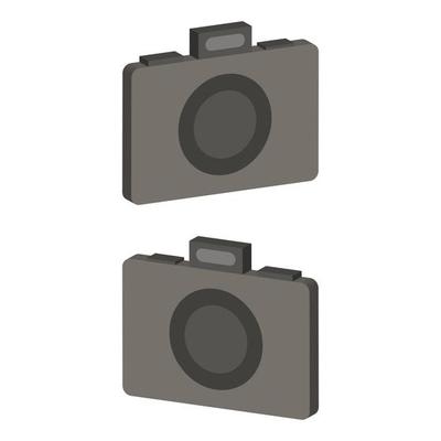 Camera Illustrated On White Background