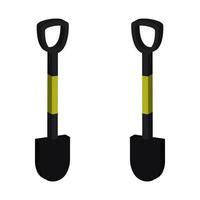 Shovel Illustrated On White Background vector