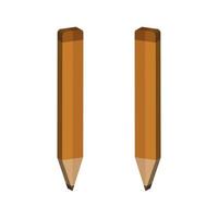 Pencil Illustrated On White Background vector