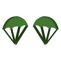 Parachute Illustrated On White Background vector