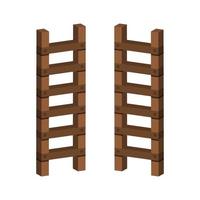 Ladder Illustrated On White Background vector
