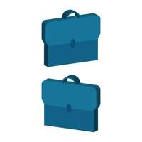 Work Suitcase Illustrated On White Background vector