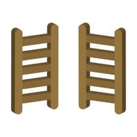 Ladder Illustrated On White Background vector