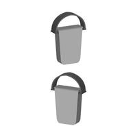 Bucket Illustrated On White Background vector