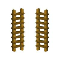 Ladder Illustrated On White Background vector