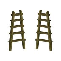 Ladder Illustrated On White Background vector