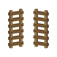 Ladder Illustrated On White Background vector