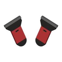 Flashlight Illustrated On White Background vector