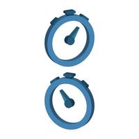 PrintStopwatch Illustrated On White Background vector
