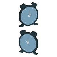 Alarm Clock Illustrated On White Background vector