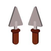 Trowel Illustrated On White Background vector