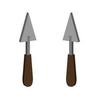 Trowel Illustrated On White Background vector