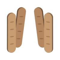 Wurstel Illustrated On White Background vector