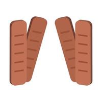 Wurstel Illustrated On White Background vector