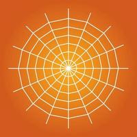 Simple illustration of spider web for Happy Halloween Day vector