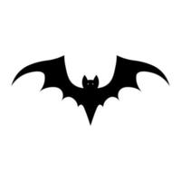 Simple illustration of bat silhouette for halloween day greeting cards vector