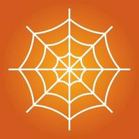 Simple illustration of spider web for Happy Halloween Day vector