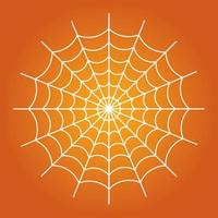 Simple illustration of spider web for Happy Halloween Day vector