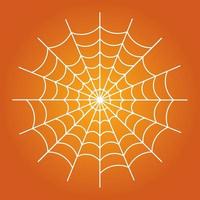 Simple illustration of spider web for Happy Halloween Day vector