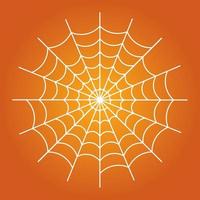 Ilustración simple de telaraña para feliz día de halloween vector