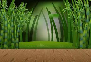 Empty nature landscape scene with blur background vector