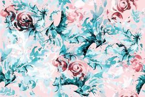 Abstract seamless pattern with watercolor 2 vector