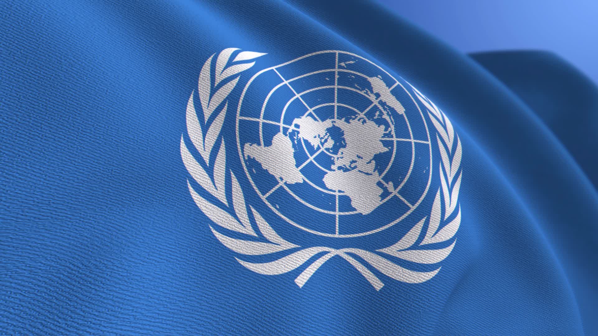 Un Flag Stock Video Footage for Free Download