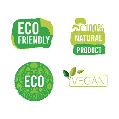 Eco healthy fresh food label