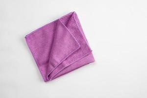 Purple rag isolated on a white background. photo