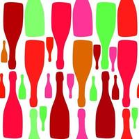 Vector background with bottles. Good for restaurant or bar menu