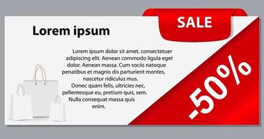 Sale banner with place for your text. vector illustration