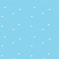 Seamless pattern with paper plane and heart vector illustration