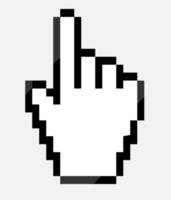 Ilustración de vector de cursor de mano de ratón