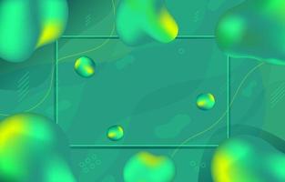 Gradient Fluid Green Background vector