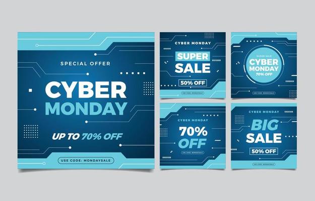 Cyber Monday Sale Social Media Post