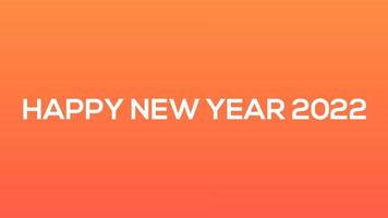 Happy New Year 2022 Gold background with colored lines and HAPPY New year in the center Sliced Style - free for commercial use video