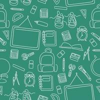 Back to school seamless pattern vector