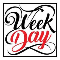 Week Day Icon Vector