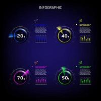 Vector business template for presentation