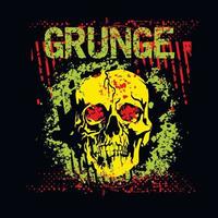 Gothic sign with skull, grunge vintage design t shirts vector