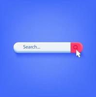 Web searching bar vector illustration