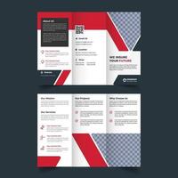 Corporate business service or multipurpose trifold brochure design vector