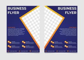 abstract rectangle gradient business flyer template. vector